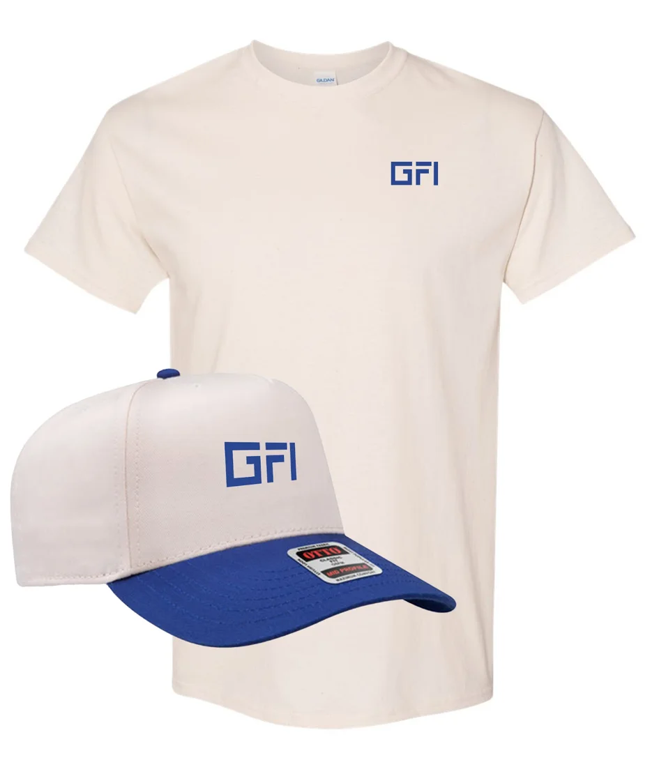 Tee + Cap Set Cream / Royal