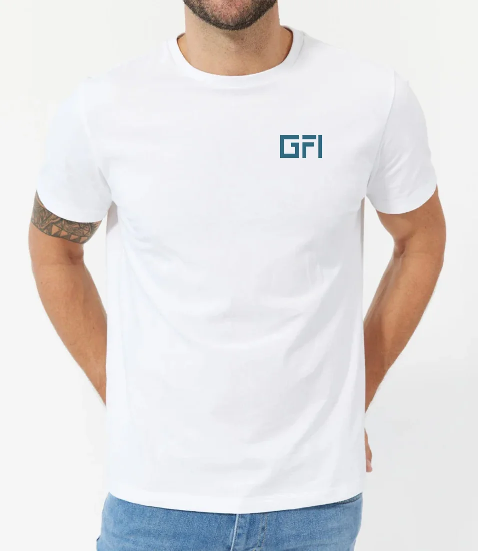 Classic Tee White / Turquoise